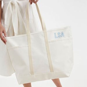 Sac fourre-tout d'été imperméable en nylon enduit de vinyle blanc personnalisé grande capacité résistant à l'eau avec plusieurs poches - Product Image 3