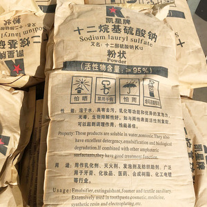 <span class=keywords><strong>Sulfate</strong></span> de lauryl sodique (SLS) K12 en poudre, tensioactif anionique de qualité industrielle pour produits chimiques de nettoyage, pureté minimale 99 % - Product Image 6