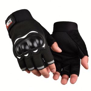 Gants de sport athlétiques mi-doigts pour hommes, très vendus, en polyester, protection des articulations, pour la moto, la course et le cyclisme en extérieur - Product Image 1