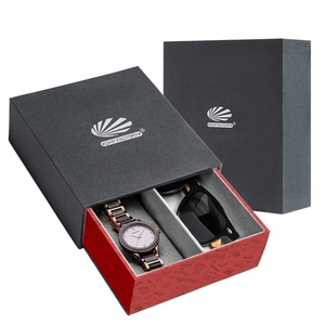 Reloj rígido duradero de cartón con logotipo personalizado, joyería, gafas de sol, organizador de almacenamiento, embalaje, caja de <span class=keywords><strong>viaje</strong></span> - Product Image 1