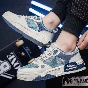 รองเท้าผ้าใบผู้ชายรุ่นใหม่สำหรับฤดูใบไม้ผลิและฤดูหนาว พื้นรองเท้า TPU ระบายอากาศได้ดี พื้นหนา สวมใส่สบาย เหมาะสำหรับกีฬาและกิจกรรมทั่วไป - Product Image 1