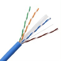 Kabel LAN Cat6A UTP STP 305M Box Pasokan Pabrik, Kabel Jaringan Indoor 23AWG Tembaga Murni Berpelindung Rj45, Kabel Ethernet Cat6 LAN