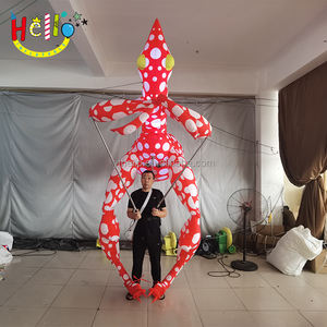 Parade dieren cartoon speelgoed opblaasbaar insectenkostuum opblaasbaar bidsprinkhaankostuum pop - Product Image 5