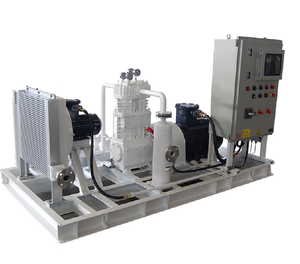 Compresor de isobutano de alta presión, de servicio pesado, montado sobre plataforma, de conexión directa, industrial, refrigerado por agua, tipo pistón - Product Image 2