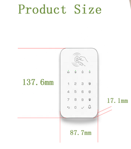 Nhà Máy Bán Buôn RF <span class=keywords><strong>433MHz</strong></span> Cảm Ứng Không Dây Mật Khẩu Bàn Phím Cho Tuya Hệ Thống Báo Động Hỗ Trợ Thẻ RFID Và Chuông Cửa Báo Chí - Product Image 6