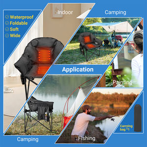 Logotipo personalizado leve ao ar livre alta qualidade oversize calor cadeira acampamento Camping aquecida lua cadeira para o inverno e adultos - Product Image 4