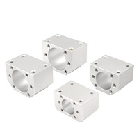 Boîtier d'écrou de vis à billes usiné sur mesure par CNC, bloc de montage en aluminium OEM