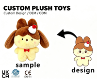 Peluche Lapin Dessert Personnalisée, Jouet en Peluche Doux pour Décoration de Bureau à Domicile, Cadeau pour Enfants, Peluche Lapin Dessert