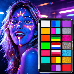 Set di Colori Neon per Viso e Corpo, Glitter Ipoallergenici, Resistente all'Acqua, Attivabili con Acqua - Product Image 1