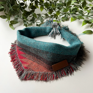 Bandana anjing katun tepi berjumbai flanel leher anjing pakaian syal anjing Aksesori hewan peliharaan gaya BoHo - Product Image 4