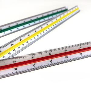 Bview Art Professionelles 30 cm Plastik-Dreiecklineal mit Sechs Skalen für Zeichnen und Design - Product Image 2