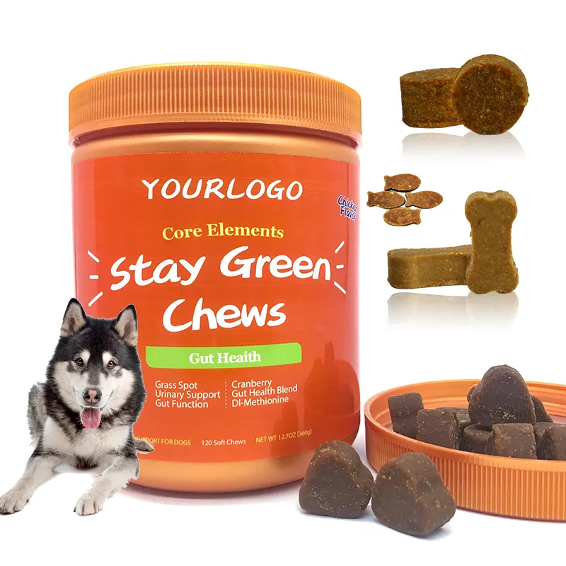 Stay Green-Suplemento de comida seca para mascotas, aperitivos para gatos, comida para la salud urinaria y Gut