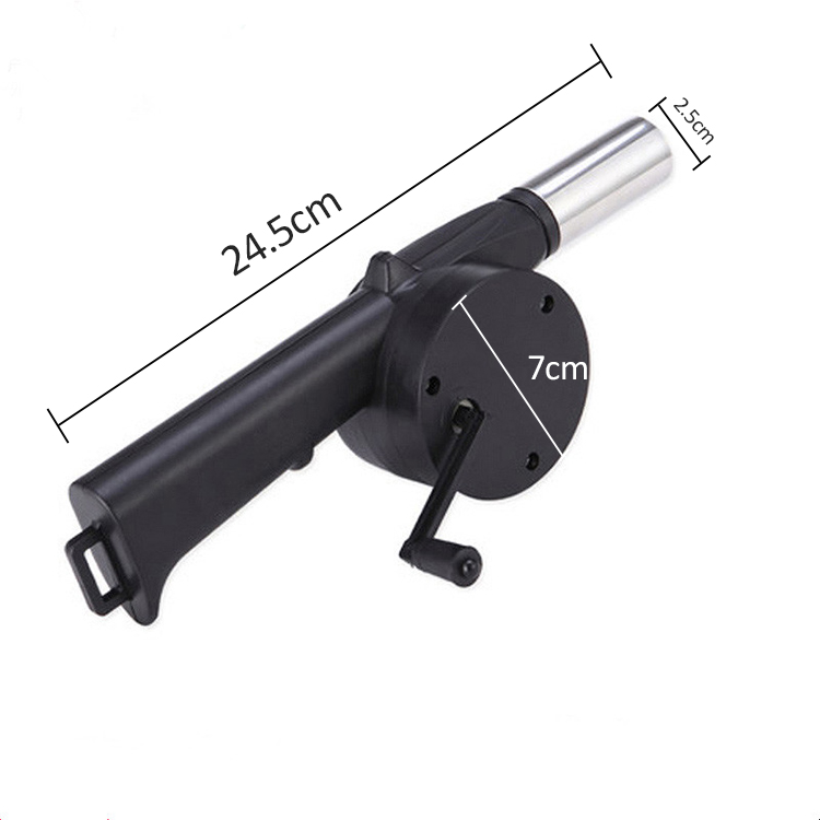 2021 Best Selling Products Outdoor Camping Picnic Barbecue Tools Mini Small Portable  Hand Crank Powered Manual Fan Air Blower