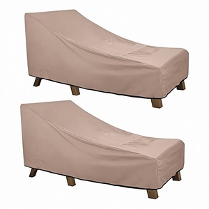 <span class=keywords><strong>Housse</strong></span> de chaise longue de patio ULTCOVER en PVC robuste, fermeture élastique, imperméable, pour extérieur, lot de 2 - 203 cm L x 71 cm W x 76 cm H - Product Image 1