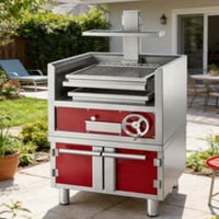 Four à charbon de bois avec armoire, équipement de cuisine, grill à charbon de bois, four à griller, directement de l'usine