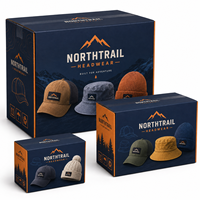 Carton ondulé pour l'expédition de chapeaux, en carton kraft ondulé, pour la livraison de casquettes de marques e-commerce et l'emballage cadeau