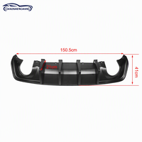 Diffuseur arrière en PP pour Dodge Charger Widebody 2020-2024, finition extérieure pour échappement rond