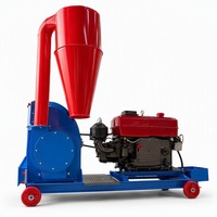 Broyeur à marteaux électrique en acier inoxydable 420-28, capacité 1000 kg/h, pour maïs, paille, céréales, aliments pour animaux de ferme