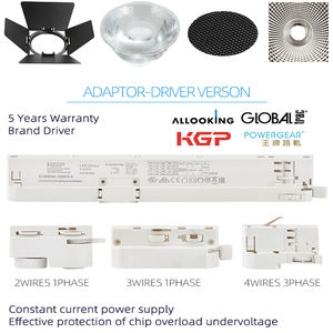 RONSE 20 Вт, система прожекторов, 40 Вт, светодиодная цветная дорожка, художественная выставка, магазин, точечный светильник, антибликовый дизайн, 30 Вт Трековый светильник - Product Image 5