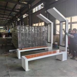 Stainless Steel Smart Seats Benches Wireless Charging USB Ports <b>Speakers</b> Outdoor Use for Parks Shopping Stainless Steel Smart Be - Product Image 4