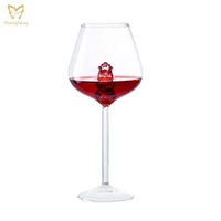 Verre à vin bohème avec fleur de rose 3D, ensemble de verres à champagne pour mariage, anniversaire, fête