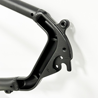 Cadre de vélo de montagne électrique en alliage d'aluminium Hard Tail 29 pouces, entièrement amorti, 750w/1000w, avec freins à disque à axe traversant, finition mate