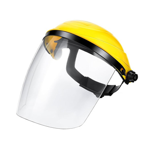 Protector Facial de Seguridad para Pulir y Cortar, Máscara Protectora Facial Resistente a Impactos para Trabajos Químicos y Carpintería (Amarillo) - Product Image 1