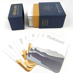 Tarjeta de juego de diseño de logotipo personalizado con impresión de naipes de verso de la <span class=keywords><strong>Biblia</strong></span> de papel personalizado profesional - Product Image 2