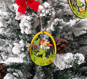 Adorno Colgante de Madera con Forma de Conejo para Decoración de Pascua AA288, Conejito de Madera Colorido - Product Image 4