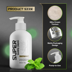 BARBERBATTLE Starker Halt Lockencreme Private Label Locken-Definiercreme für Männer Welliges Haar Super Shape Creme für Männer - Product Image 3