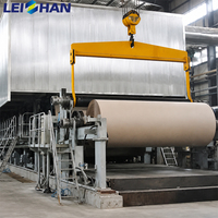 Planta de Máquinas de Papel Leizhan, Llave en Mano, Máquina para Fabricar Papel Corrugado de 30T 50T
