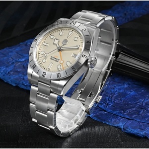 Montres de luxe pour hommes San Martin SN0054-G-B1 NH34, montre de cérémonie pour hommes, automatique, mécanique, avec fenêtres de date en saphir BGW9 - Product Image 6