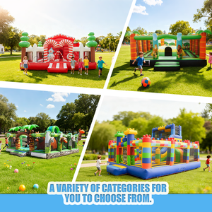 Château gonflable commercial de maison gonflable de rebond avec le château sautant gonflable de parcours d'obstacles de glissière pour des enfants - Product Image 5