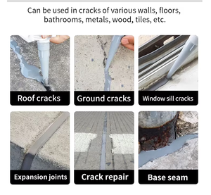 Sigillante Impermeabile ad Alta Elasticità Autolivellante per Riparazione Crepe in Calcestruzzo, Sigillante per Giunti, Riparazione Crepe Muri, Pavimenti, Tetti, Strade - Product Image 6