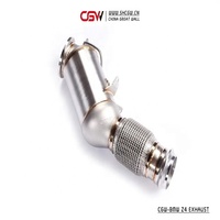 Collecteur de tuyau de descente en acier inoxydable, avec bouclier thermique, pour BMW Z4 G29 2.0T MY 2019
