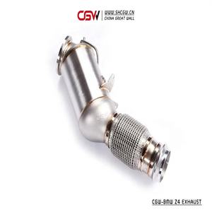 Hırıltı ses otomobil parçaları paslanmaz çelik iniş borusu manifoldu ısı kalkanı BMW Z4 G29 <span class=keywords><strong>2</strong></span>.0T benim 2019 başlık - Product Image 5