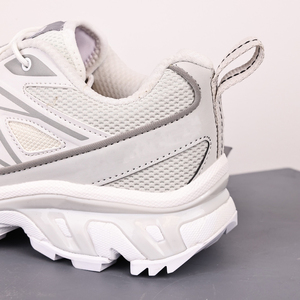 Chaussures de course pour jeunes Hunky Silver White, de luxe, haut de gamme, rétro, en maille, respirantes, avec semelle extérieure en caoutchouc C - Product Image 5