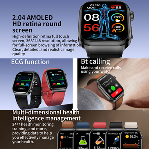 Tk18 Đồng Hồ Thông Minh Với Màn Hình Amoled ECG Nhiệt Độ Cơ Thể Theo Dõi Sức Khỏe IP68 Không Thấm Nước 650MAh Thể Thao Tập Thể Dục Người Đàn Ông Smartwatch - Product Image 2