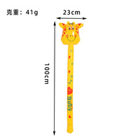 Jouet bâton gonflable mignon en forme de lapin en PVC pour les fêtes de Pâques et les jeux d'extérieur pour enfants