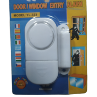 Alarma para Puertas y Ventanas con Carcasa de Plástico, Sensor Magnético, Alarma con Bocina, Función SOS