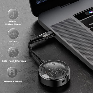 Type-C อะแดปเตอร์เสียง USB C <span class=keywords><strong>HUB</strong></span> 60W 3.5mm หูฟังสำหรับ iPad Android <span class=keywords><strong>Xiaomi</strong></span> Huawei โทรศัพท์ซัมซุง - Product Image 6