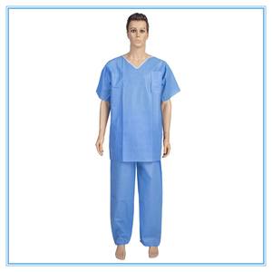 Fournitures médicales biodégradables jetables, pyjamas pour patients SMS pour uniforme d'hôpital, robe pour patients - Product Image 3