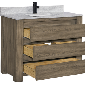 Bathroom Vanity Made In Vietnam Modern Rustic and Durable <b>Reclaimed</b> Pine <b>Wood</b> Bathroom Vanity - Product Image 3
