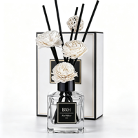 Ensemble diffuseur de parfum de luxe avec coffret cadeau, diffuseur de parfum personnalisé pour hôtel et maison avec fleurs séchées pour la vente en gros