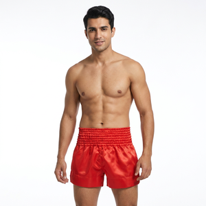OEM Factory Muay Thai Shorts Custom Satin Kickboxing Trunks For Martial Arts Gym Fighting Practice fight trunks - Product Image 1