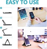 Support de téléphone portable extensible, support de tablette, support de téléphone portable réglable, pliable, multi-angles, portable, support de poche en ABS