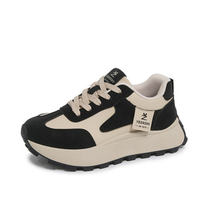 2025 primavera nuove <span class=keywords><strong>scarpe</strong></span> sportive da donna in stile coreano <span class=keywords><strong>con</strong></span> <span class=keywords><strong>tacco</strong></span> <span class=keywords><strong>alto</strong></span> e lacci Sneakers Gump spesse Sole chiusura autunnale 2 f28 - Product Image 5