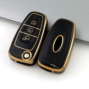 Portachiavi di Lusso Personalizzabile in TPU per <span class=keywords><strong>Ford</strong></span> Escape <span class=keywords><strong>Fiesta</strong></span> 12/15/17/18, Cover per Chiavi <span class=keywords><strong>Auto</strong></span> con Logo Huiyanleyun - Product Image 6