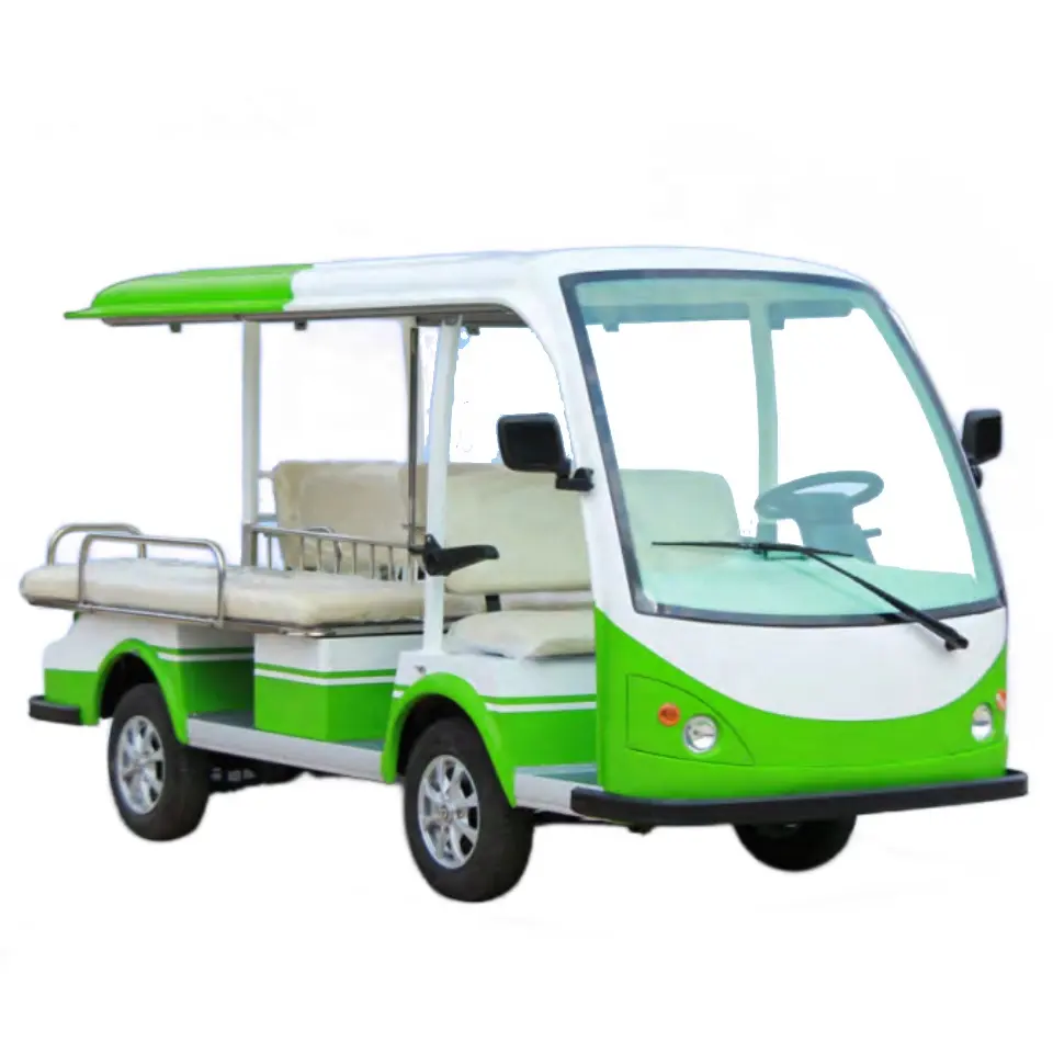 Good Quality 3 5 Seats Electric Golf Car 4KW Electric Sightseeing Car Four Wheel Electric Ambulance Car