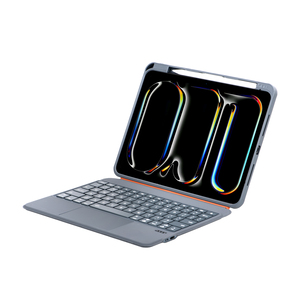คีย์บอร์ดหมุนได้ 360 องศา Smart360 สำหรับ iPad Pro 11 รุ่นที่ 4 ปี 2022 พร้อมแทร็คแพด คีย์บอร์ดบลูทูธแบบมีไฟพื้นหลัง สำหรับธุรกิจ - Product Image 1